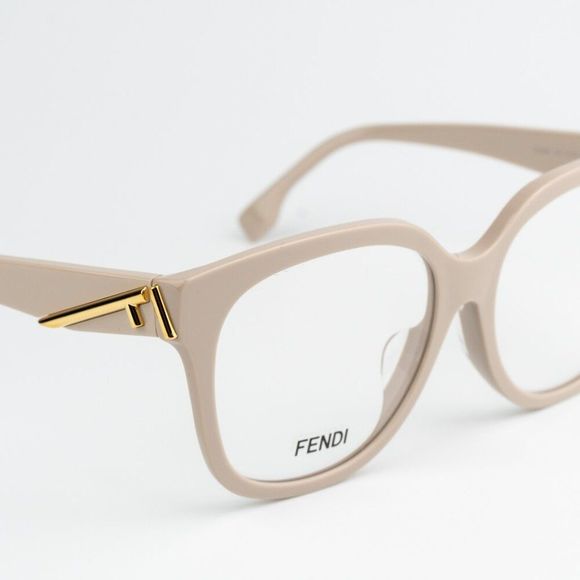 NEW Fendi FE50064F FENDI FIRST 025 Ivory Cream GeometricEyeglasses - Picture 5 of 10